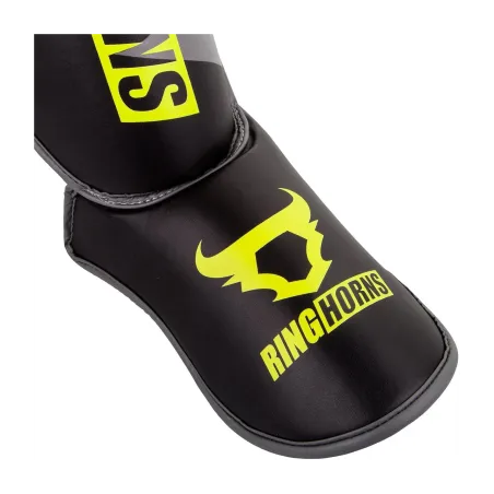 RINGHORNS CHARGER SHIN GUARDS INSTEPS - BLACK/NEO YELLOW
