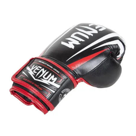 SHARP BOXING GLOVES - BLACK/ICE/RED - NAPPA LEATHER VENUM