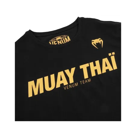 MUAY THAI VT T-SHIRT - BLACK/GOLD VENUM