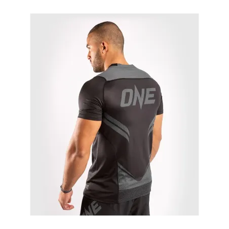 Venum ONE FC Impact Dry Tech T-Shirt - Black/Black