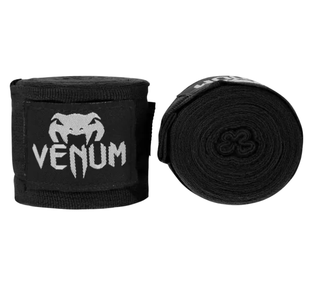 Venum Kontact Boxing Handwraps - 4.5m - Black
