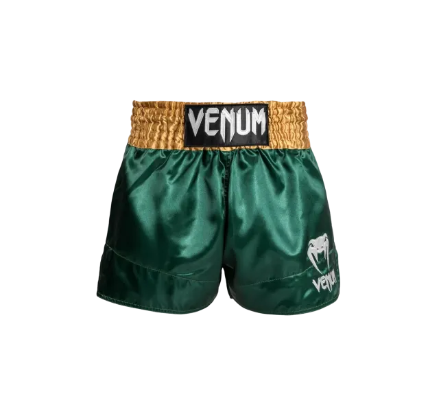 Venum Classic Muay Thaï Short - Green/Gold/White